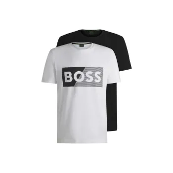 HUGO BOSS T Shirt Men's 2 Pack 2 Pack White+Black