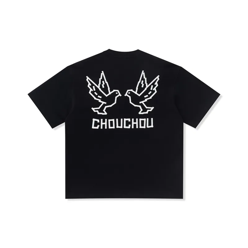 CHOUCHOUS T Shirt Unisex Black Klein Blue-0