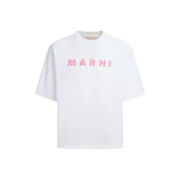 MARNI Logo Printed Crewneck T Shirt