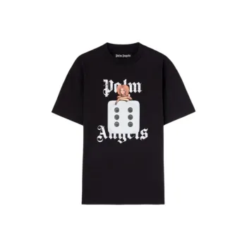 PALM ANGELS Holly Pin Up Drop Shoulder T Shirt