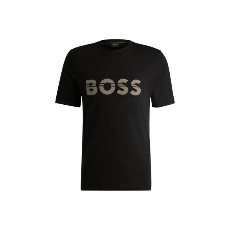 HUGO BOSS Logo Printed Crewneck T Shirt-0