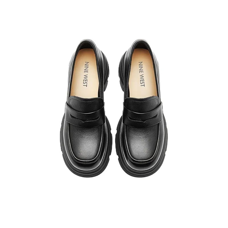 NINE WEST Chunky Heel High Heels 6.1cm Women's Black-5
