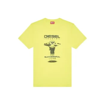 DIESEL T Shirts Men Yellow