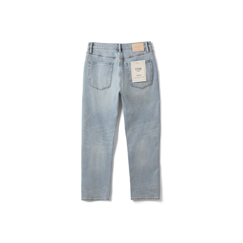 SIMWOOD Jeans Men's Washable Ice Blue-8