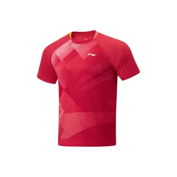 LiNing Raglan Sleeve T-Shirt Unisex Crimson Cherry
