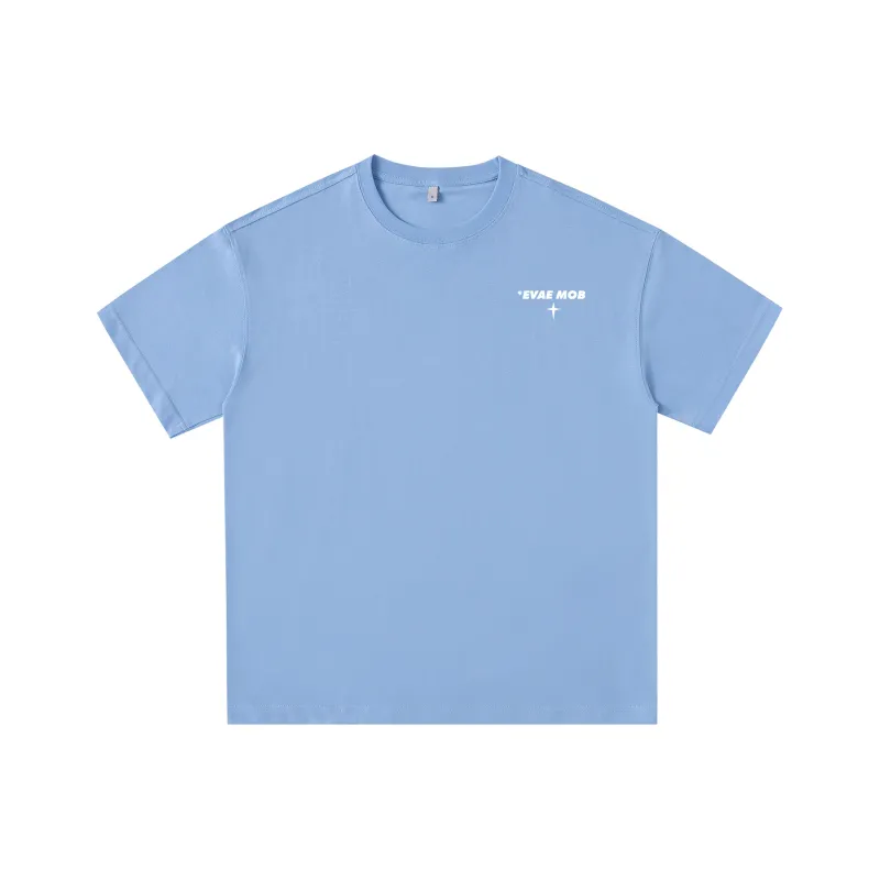 *EVAE+MOB T-Shirt Unisex White Heather Gray-12