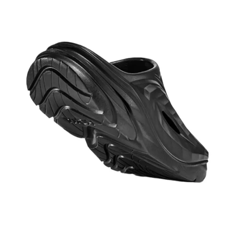 HOKA ONE ONE ORA Recovery Mule Odor Resistant Slip Resistant Closed Toe Slippers Unisex Black-3