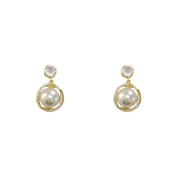 Rhymes Gold Plated Copper Earrings Women's