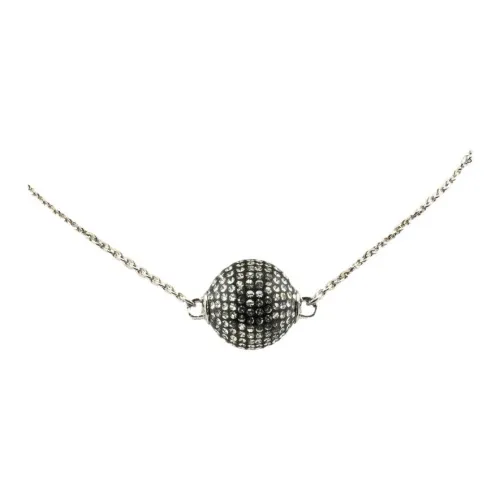 CHANEL 2021 Mirror Ball Pendant Necklace Costume Necklace