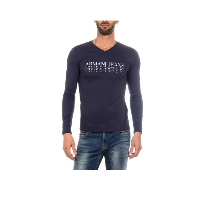 ARMANI JEANS T Shirt Men's Marine Blue-0