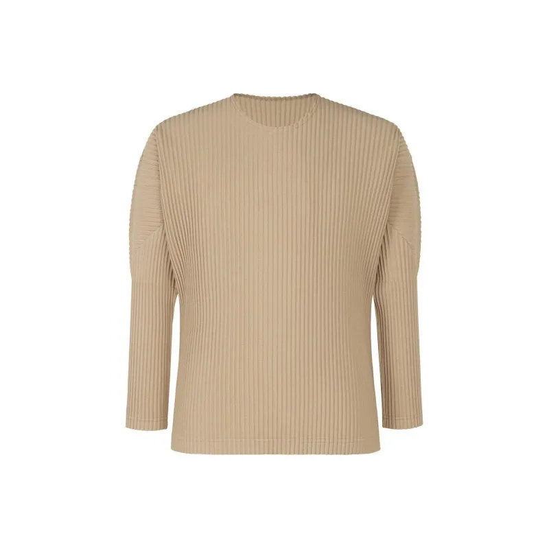 Homme Plissé Issey Miyake FW24 T-Shirt Men's Beige-0