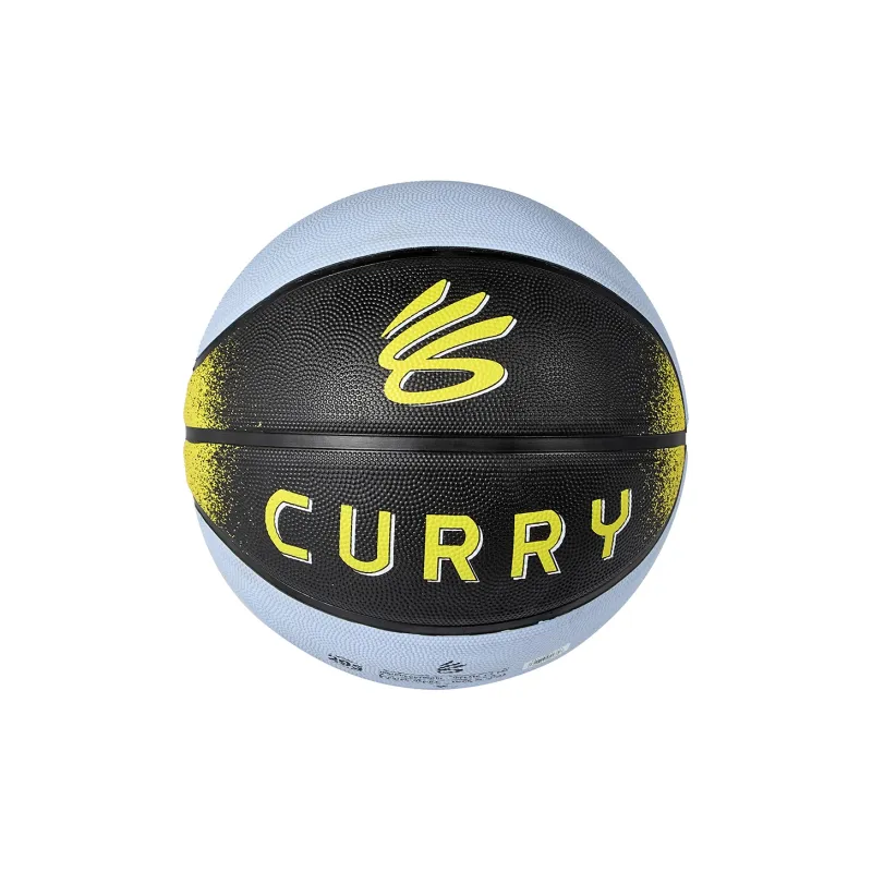 Under Armour x KULI CURRY Collection Rubber Basketball Black Blue Size 7 Street Training Unisex-3