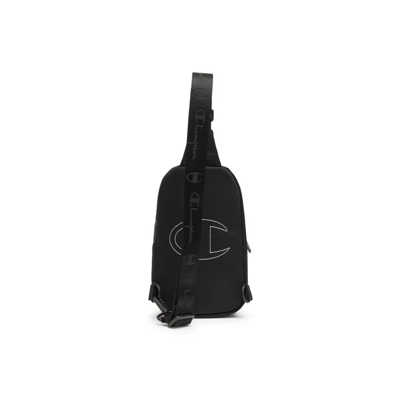 Champion Fabric One Shoulder Sling Bag Regular Unisex Black/Sand Stone-3