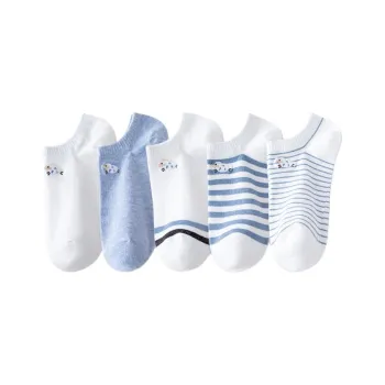 Temooues Ankle Socks Women's 5 Pack