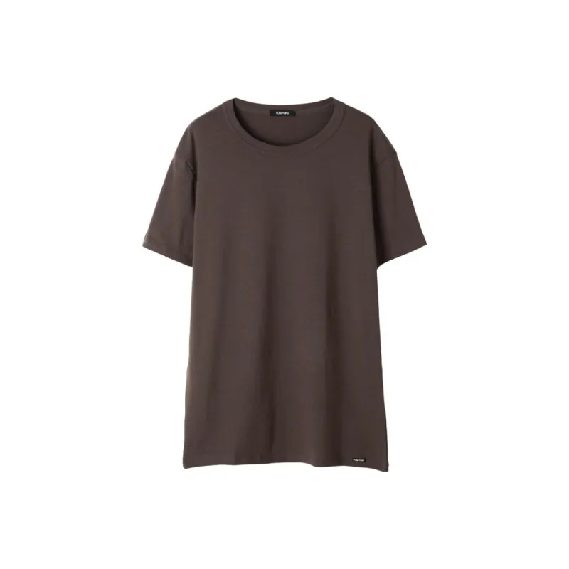 TOM FORD Crewneck Stretched T Shirt-0