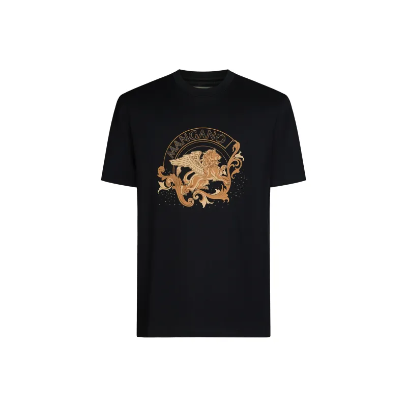 MANGANO St. Mark's Flying Lion Series T Shirt Men's Black-0