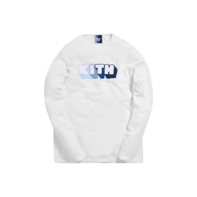KITH X Bearbrick Logo Long Sleeve T Shirt-0