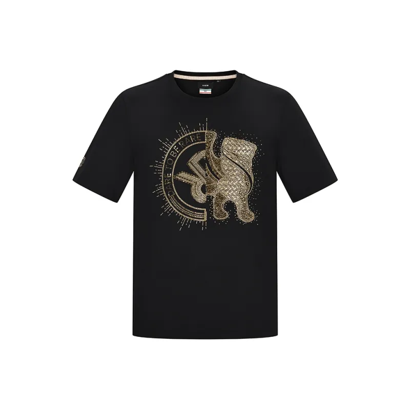 RARE Short Sleeved T Shirts Men's Black-0