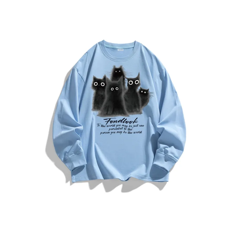 FONDLOOK Long-Sleeved T-Shirts Unisex-10