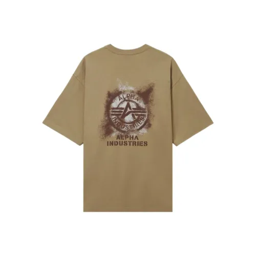 Alpha Industries T Shirt Unisex BGD/Brown