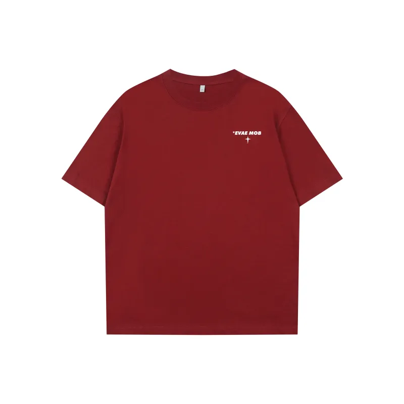 *EVAE+MOB T-Shirt Unisex White Heather Gray-10