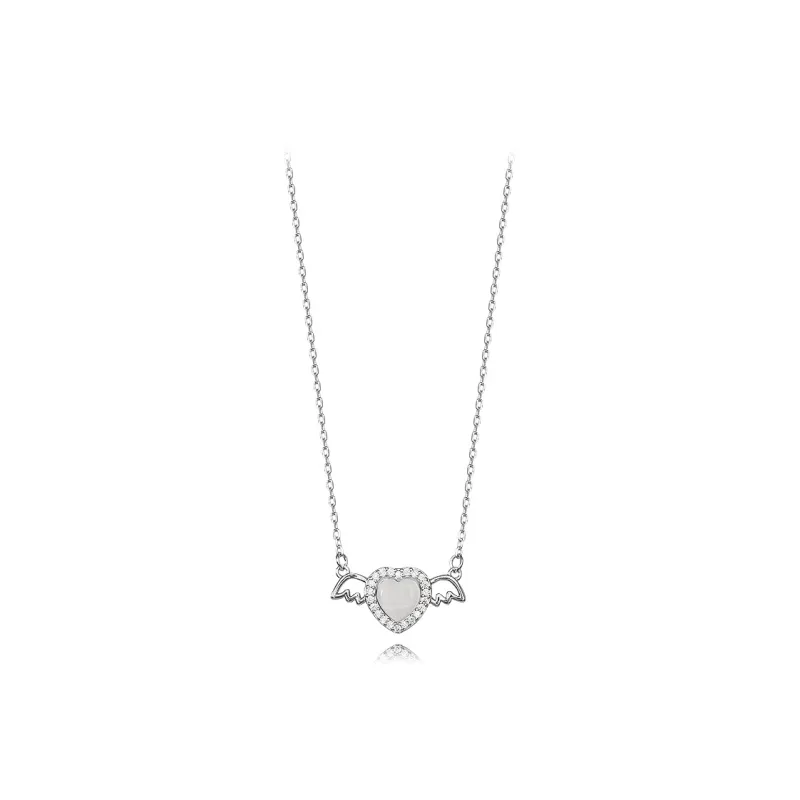 Muyan Glass Cat Eye Jade Necklaces Women's-0