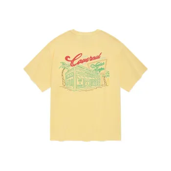 COVERNAT SS24 T Shirt Unisex Light Yellow