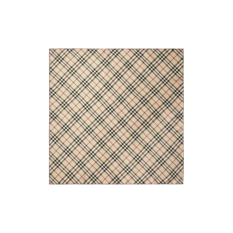 Burberry Checked Silk Scarf-0