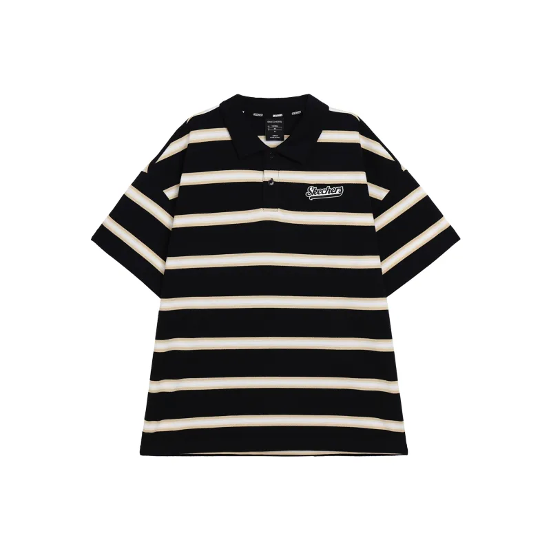 Skechers T Shirt Men's Black With Khaki White-0