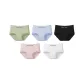 Primrose Green+Light Aqua Blue+Ink Black+Peach Pink+Pearl White