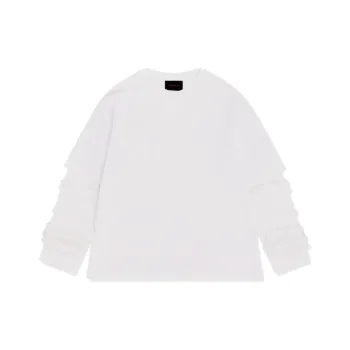SIMONE ROCHA Ruffle Frill Long Sleeve T Shirt