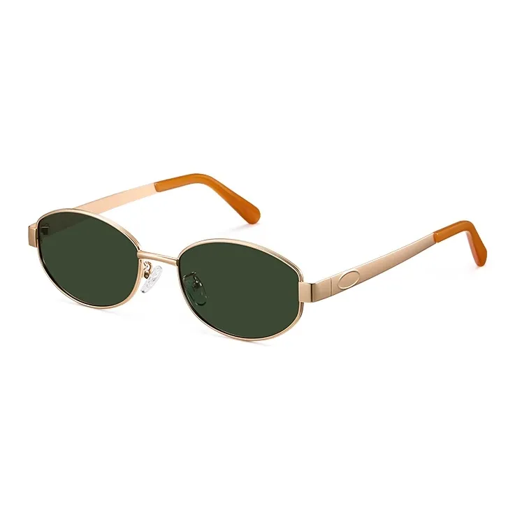 Morakot Alloy Oval Sunglasses Unisex-6