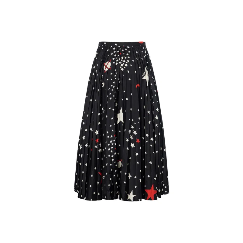 Valentino SS22 Casual Long Skirt Women's Black-1