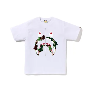 A BATHING APE Abc Camo Rebuild Shark Tee
