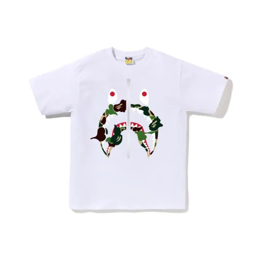 A BATHING APE Abc Camo Rebuild Shark Tee