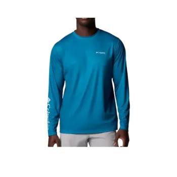 Columbia PFG Terminal Tackle Tarpon Rise T-Shirt Men's Blue Echo