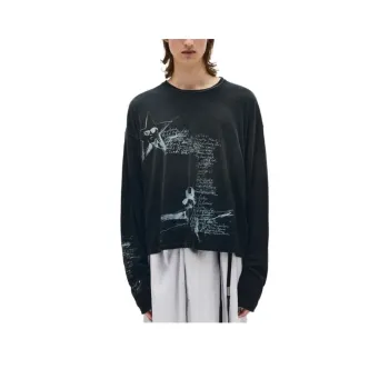 Ann Demeulemeester SS25 T Shirt Unisex Black