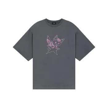 WE11DONE Monster Print Distressed T shirt