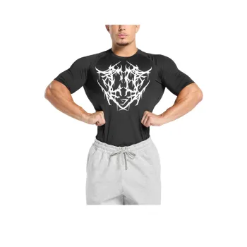 GYMSHARK Carlos X Element Baselayer T Shirt Men's Black