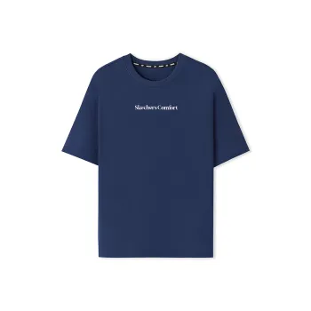 Skechers Sports Lifestyle Trendy Quick Dry T Shirt Unisex Marine Blue