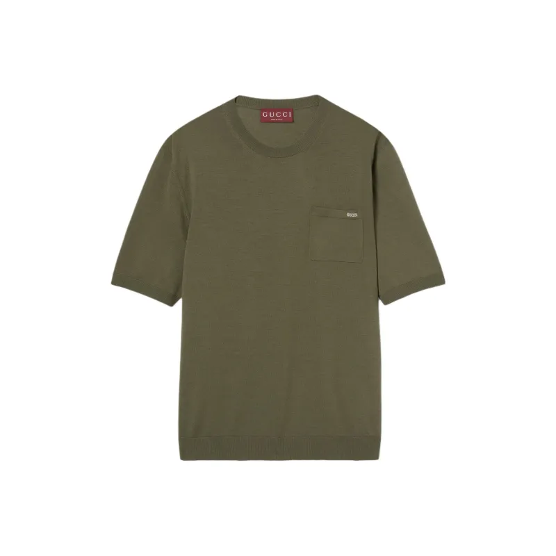 GUCCI SS25 T Shirt Men's Forest Green-0