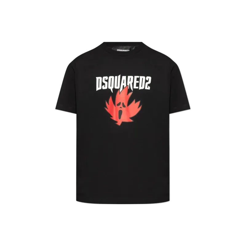 DSQUARED 2 Logo Printed Crewneck T Shirt-0
