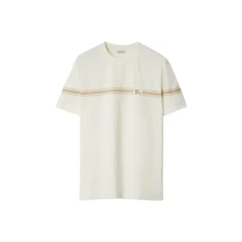 Burberry Striped Crewneck T Shirt
