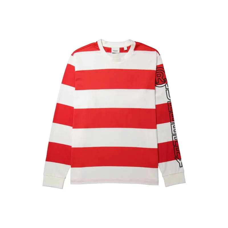 Burberry T Shirt Men's Red White-0