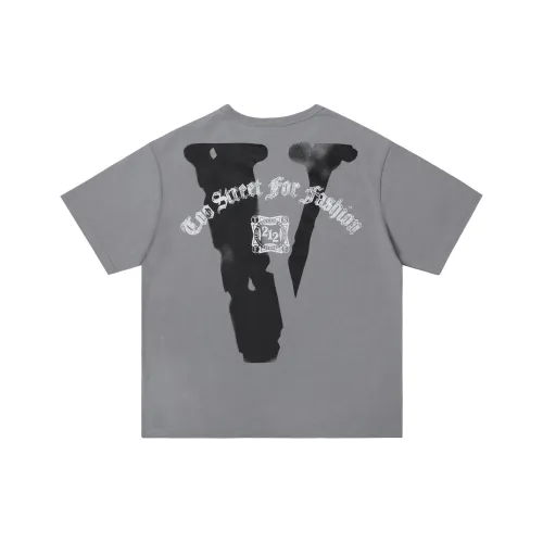 VLONE TOO STREET FOR FASHION OG VLONE EMBROIDERED T-SHIRT T-Shirt Unisex Gray