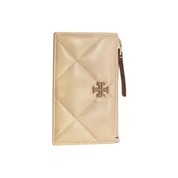 TORY BURCH Kira Leather Card Holder Women's Yellow