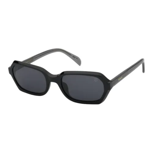 TAOSIXIONG Plastic Irregular Shape Sunglasses Women's Black