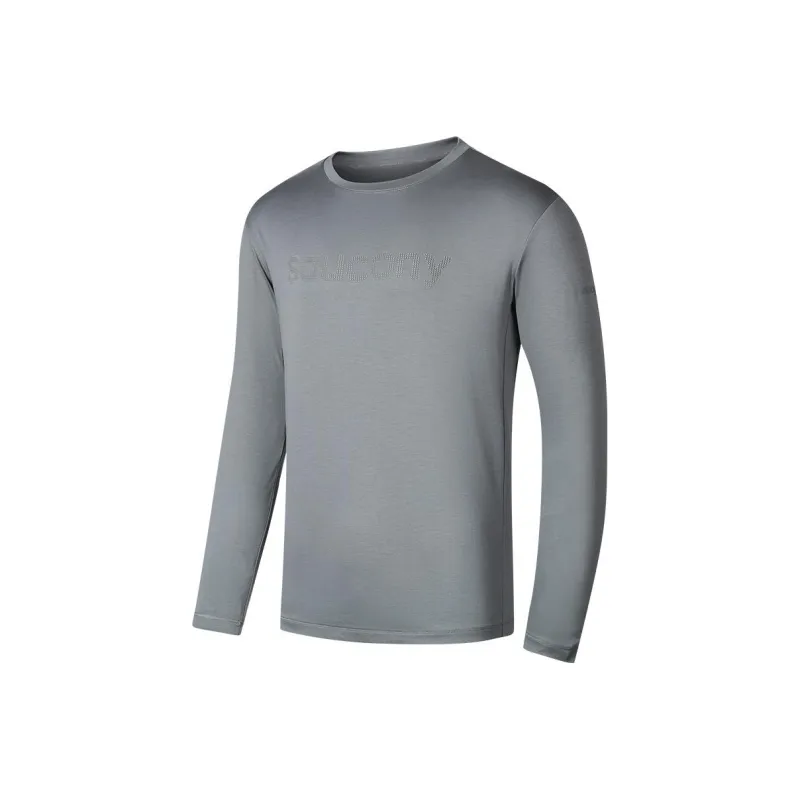 Saucony CNY T Shirt Men's Moss Gray-0