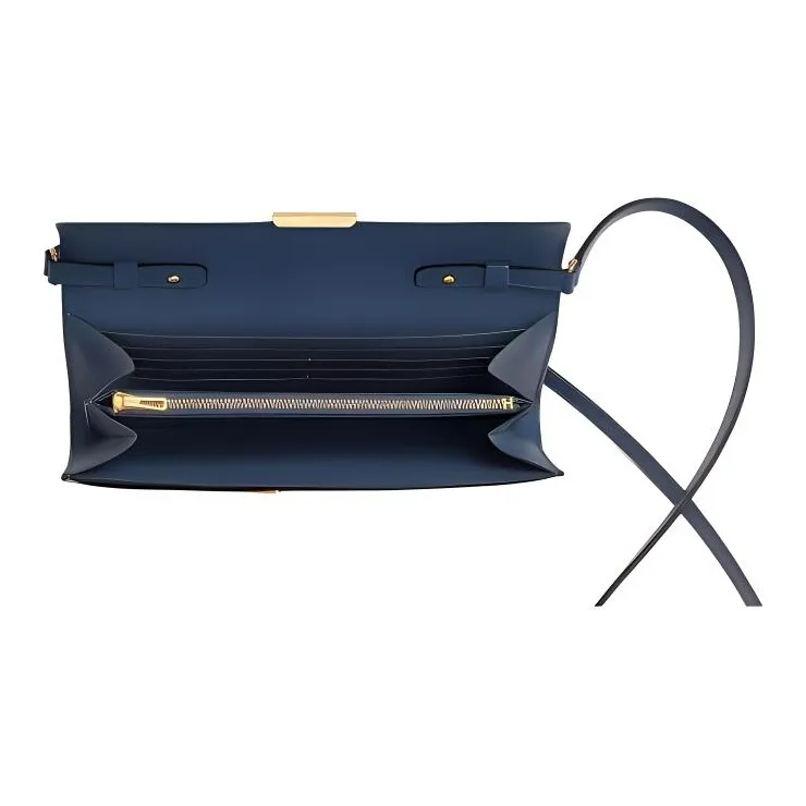 HERMES Constance To Go Epsom Leather Wallet Clutch Crossbody Bag Shoulder Bag Women's 7U Navy-2