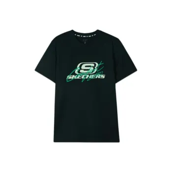 Skechers Sports And Leisure T Shirt Unisex Carbon Black